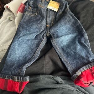 Carter's Blue Jeans with Red Cuffs